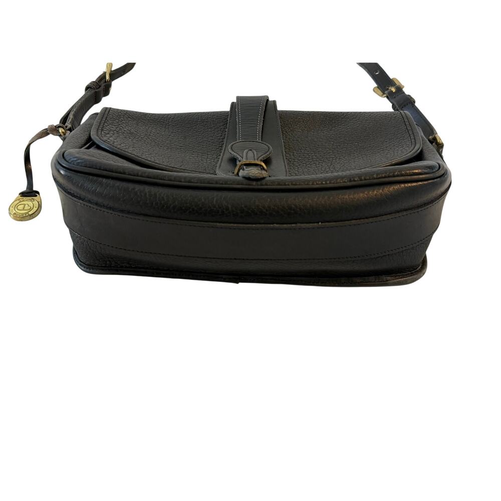 Dooney & Bourke Leather Equestrian Crossbody Bag Black Vintage - Picture 10 of 16